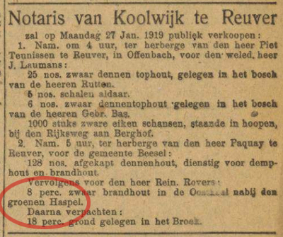 Nieuwe Venlosche Courant d.d. 25-1-1919