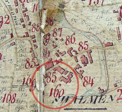 Kaart van buurtwegen, 1844.