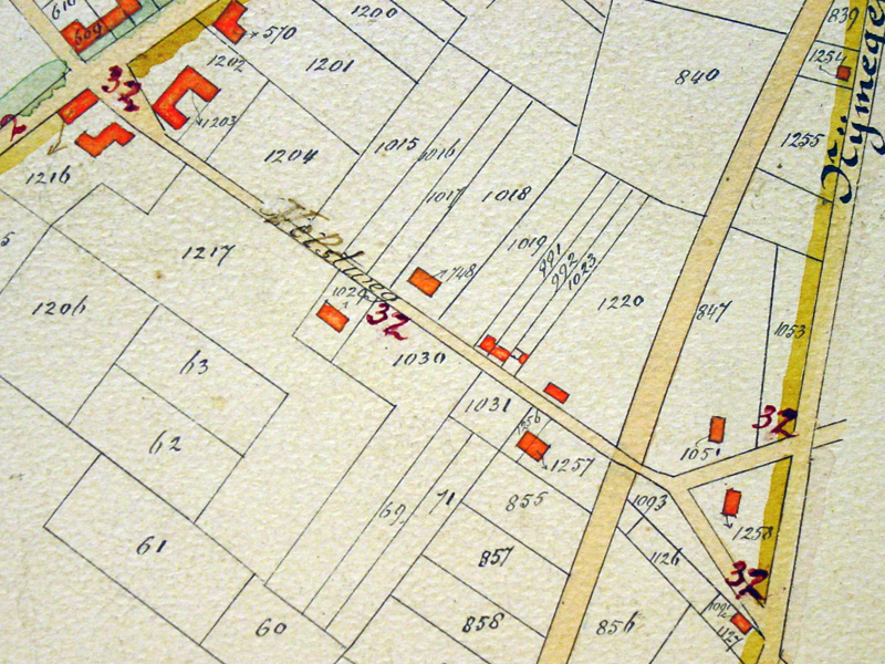 Heerstraat, situatie 1901.