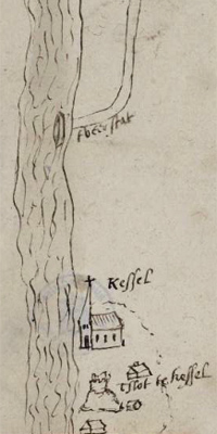 Kessel aan de Maas, ca. 1556.