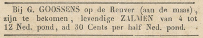 Markt en aankondigingsberichten, 5 december 1846.