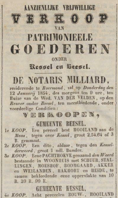 De Noord-Brabanter, 31 december 1853.