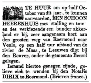 De Roermondenaar, 16 augustus 1856.