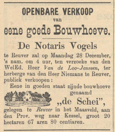 Venlosche Courant, 24 december 1896.