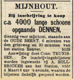 Nieuwe Venlosche Courant, 1 maart 1913.