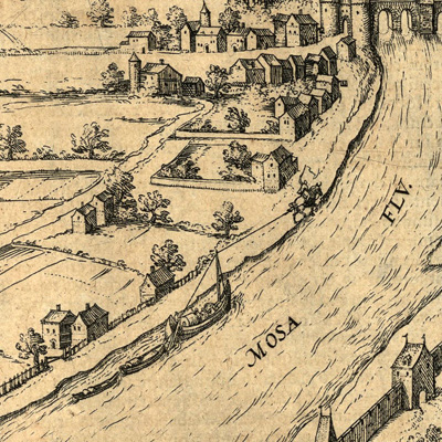 Het lijnpad bij Namen, Arnoldus Masius, 1575